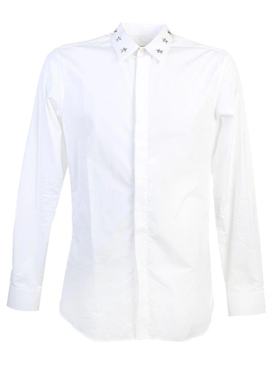 Shop Givenchy Cotton Poplin Shirt In White