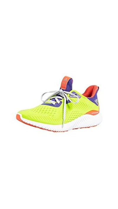 Shop Adidas Originals Alphabounce Kolor Sneakers In Energy/energy Ink/yellow
