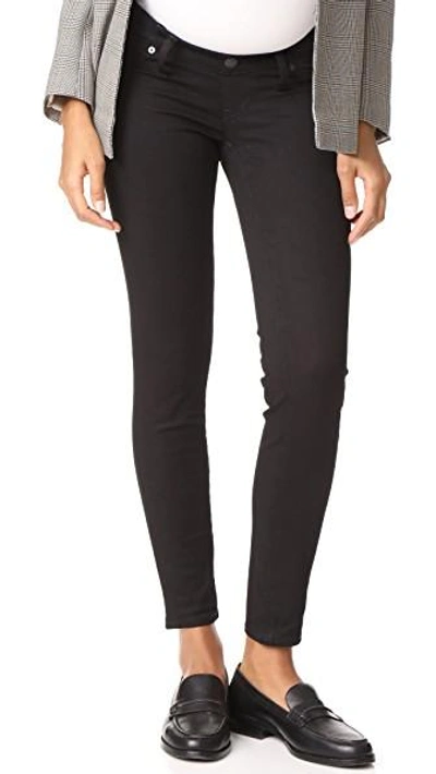 Shop Madewell Maternity Skinny Jeans In Black Frost