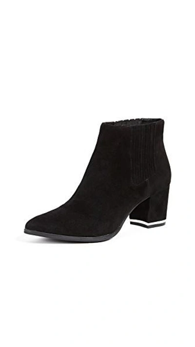 Shop Michael Michael Kors Gemma Mid Ankle Booties In Black