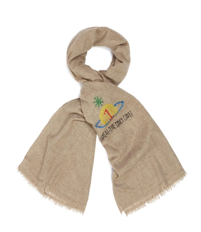 Shop Vivienne Westwood Nepal Limited Edition Scarf In Sand