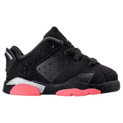 Shop Nike Girls' Toddler Jordan Retro 6 Low Basketball Shoes, Black