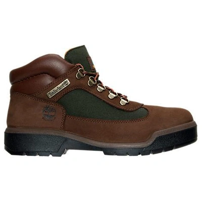 Shop Timberland Men's Field Boots In Chocolate Old River Nubuck