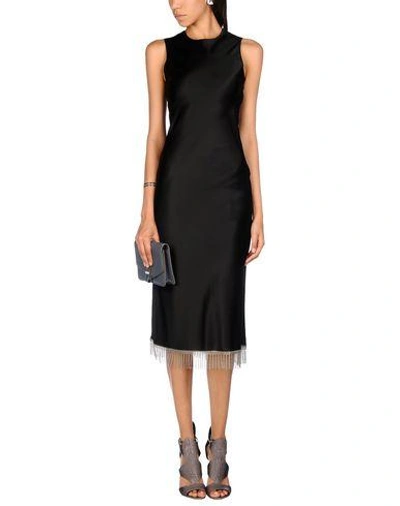 Shop Alexander Wang 3/4 Length Dresses In Black