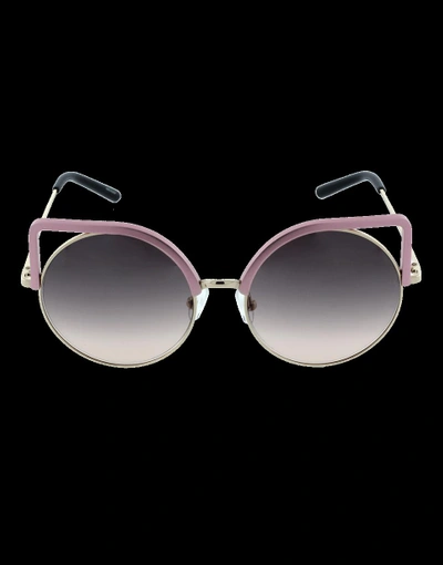 Shop Matthew Williamson Square Frame Round Sunglasses In Pink