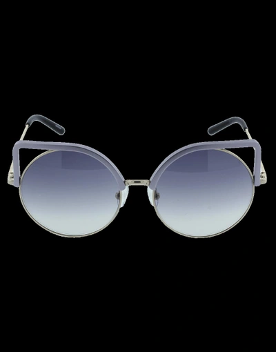 Shop Matthew Williamson Square Frame Round Sunglasses In Lilac