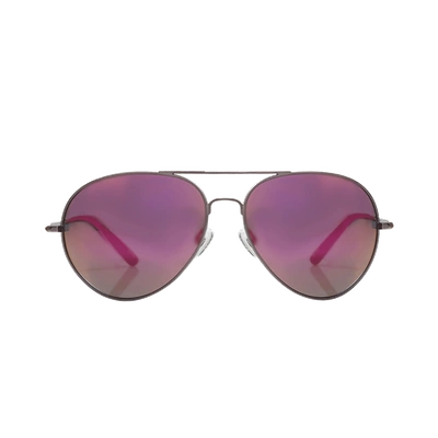 Shop Matthew Williamson Matte Aviator Sunglasses In Gnmtlpnk