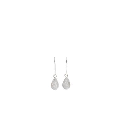 Shop Carolina Bucci Looking Glass Pear Drop Earrings In Whtgold