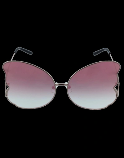 Shop Matthew Williamson Butterfly Frame Sunglasses In Rosegold