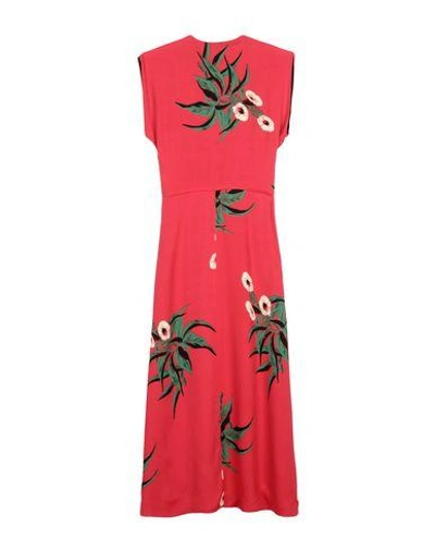 Shop Marni Long Dress In Red