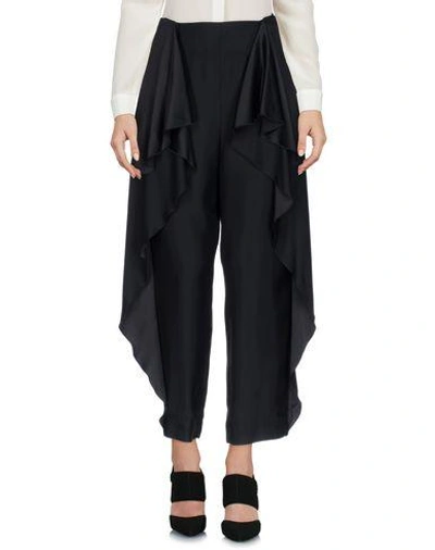 Shop Stella Mccartney Cropped Pants & Culottes In Black