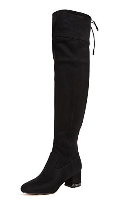 Shop Michael Michael Kors Jamie Over The Knee Boots In Black