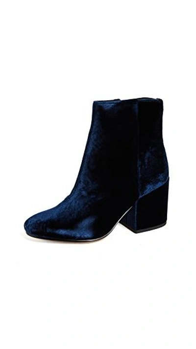 Shop Sam Edelman Taye Booties In Inky Navy