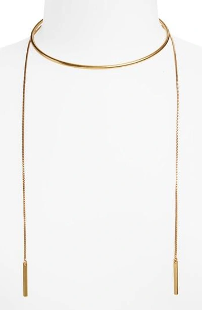 Shop Madewell Chain Choker Necklace In Gold Ox