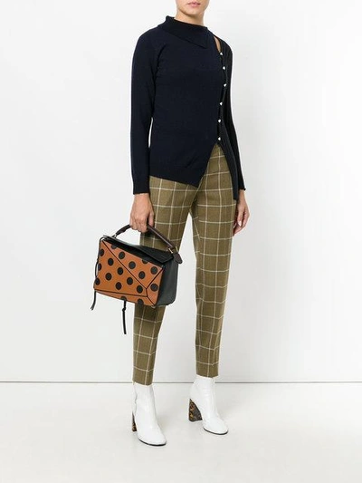 Shop Loewe Puzzle Polka-dot Shoulder Bag