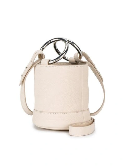 Shop Simon Miller White Bonsai 15 Mini Leather Bucket Bag