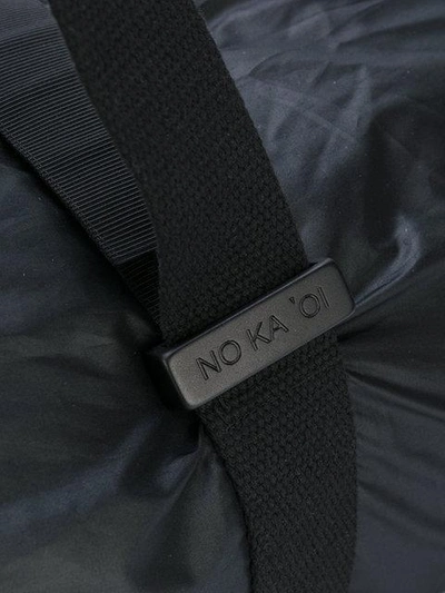 Shop No Ka'oi Logo Patch Sports Holdall In Black