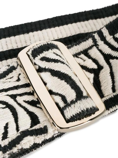 Shop Valentino Garavani Zebra Embroidered Bag Strap