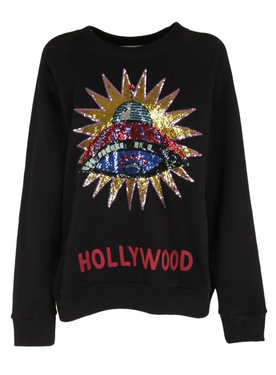 Shop Gucci Hollywood Sweatshirt In Nero