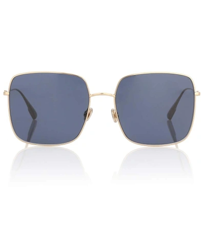 Shop Dior Stellaire1 Square Sunglasses In Gold