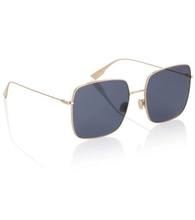 Shop Dior Stellaire1 Square Sunglasses In Gold