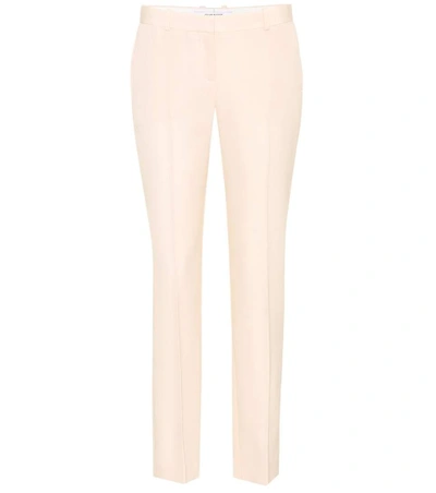 Shop Givenchy Wool High-rise Trousers In Powder