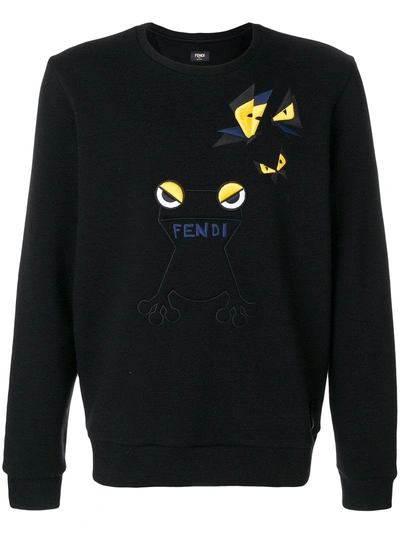 Shop Fendi Embroidered Bug Sweatshirt