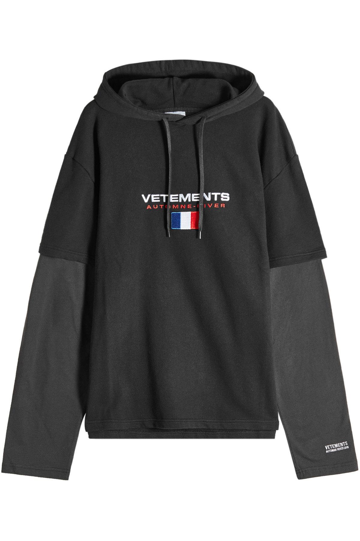 vetements x tommy hilfiger hoodie grey