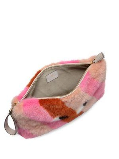 Shop Anya Hindmarch Mink Eyes Clutch In Clementine