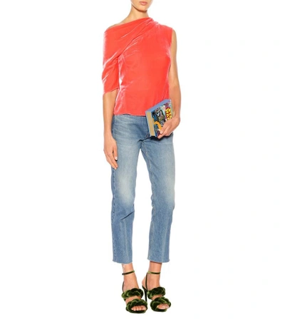 Shop Peter Pilotto Off-the-shoulder Top In Red