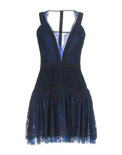Shop Three Floor Short Dress In Dark Blue