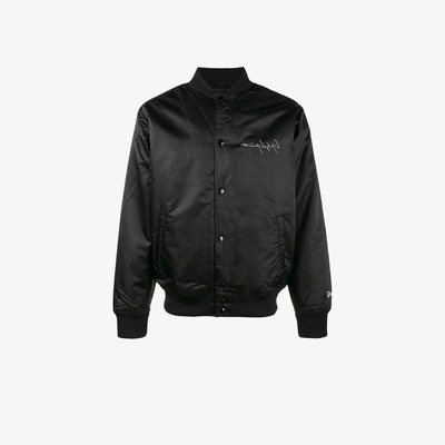 Shop Yohji Yamamoto New Era Print Bomber Jacket