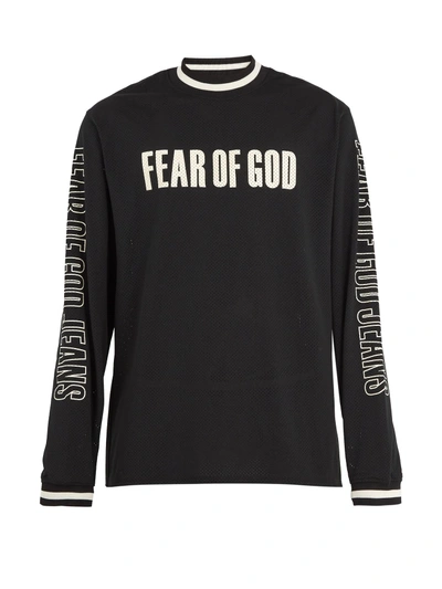 Fear Of God Warren Lotas Oversized Printed Cotton-jersey T-shirt In Black |  ModeSens