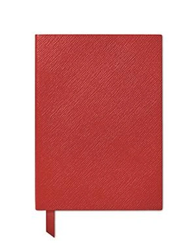 Shop Smythson Manuscript Book In Red