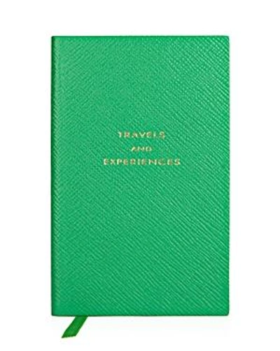 Shop Smythson Travel And Experiences Notebook In Emerald