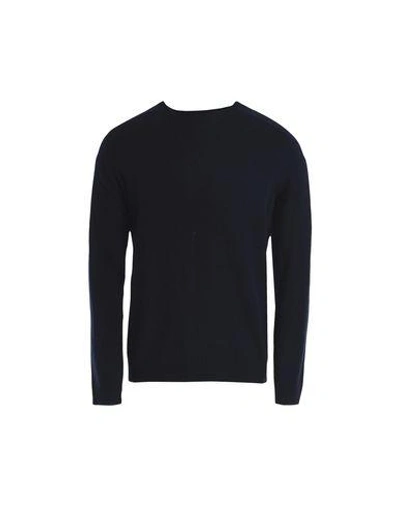 Shop Folk Sweater In Dark Blue