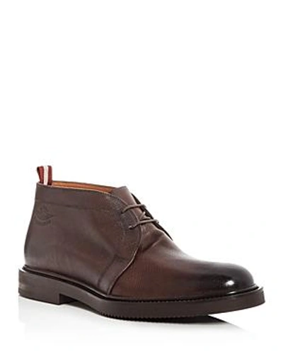 Shop Bally Men's Vilmar Leather Chukka Boots In Coconut Brown