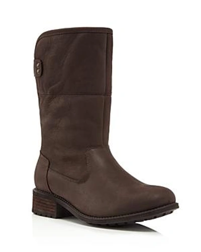 Shop Ugg Aldon Water Resistant Leather Boots In Stout