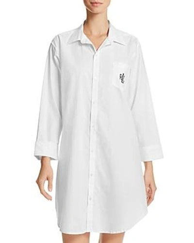 Shop Ralph Lauren Lauren  Heritage Essentials Sleepshirt In White