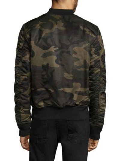 Shop Alpha Industries Camouflage Reversible Bomber Jacket In Multi