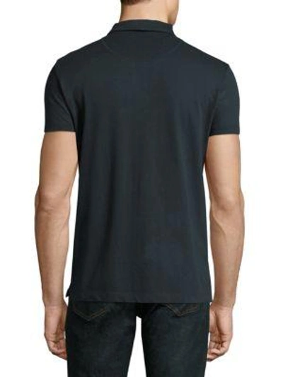 Shop Sunspel Riviera Cotton Polo In Black