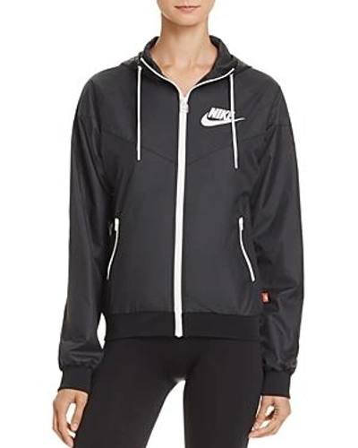 Shop Nike Windrunner Hooded Jacket In Sail/black