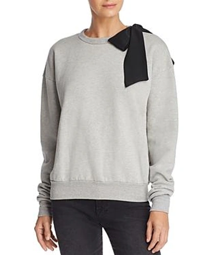 Shop Frame Bow Sweatshirt In Gris