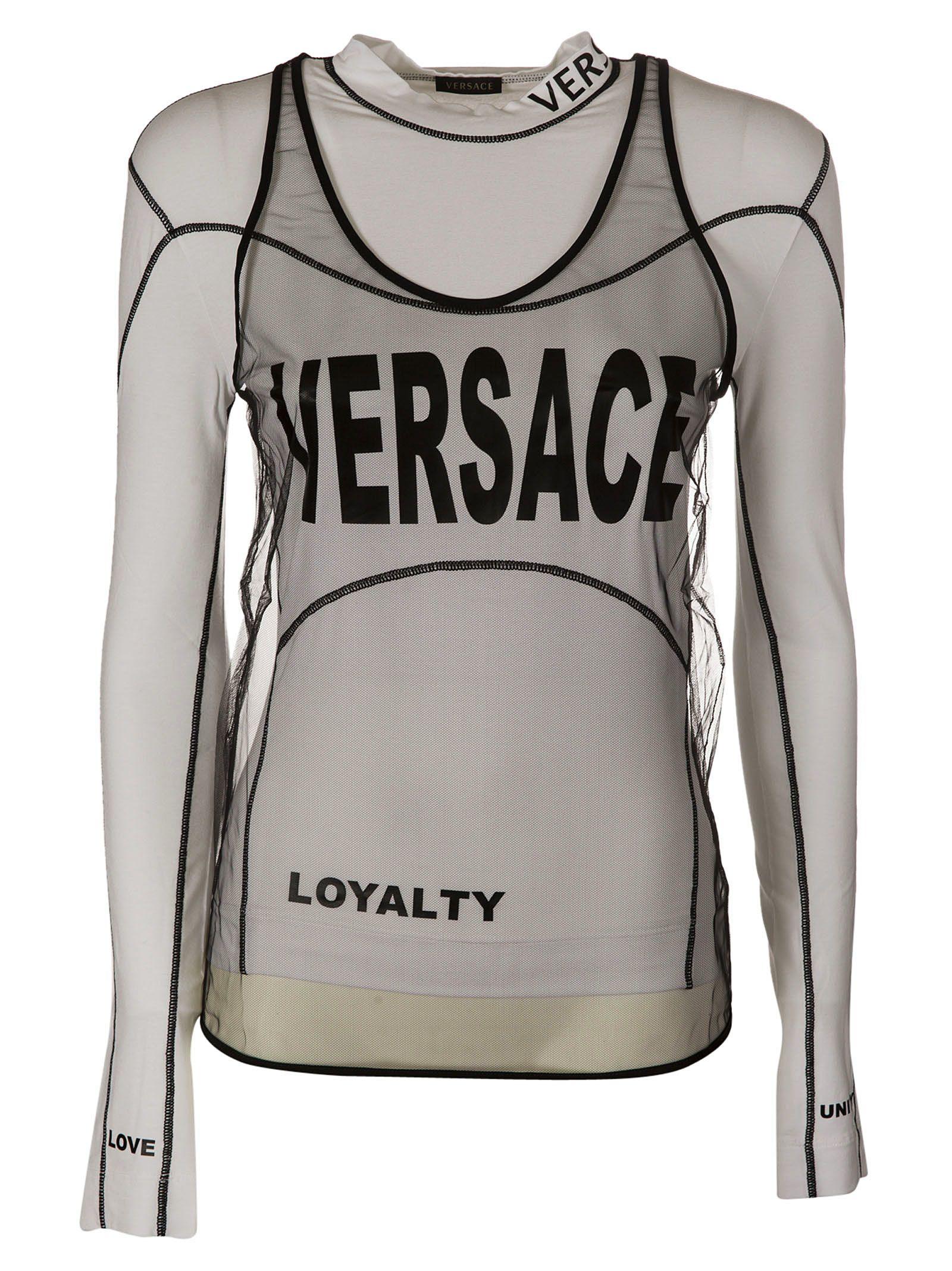 versace mesh top