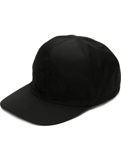 Shop Prada Embroidered Logo Cap