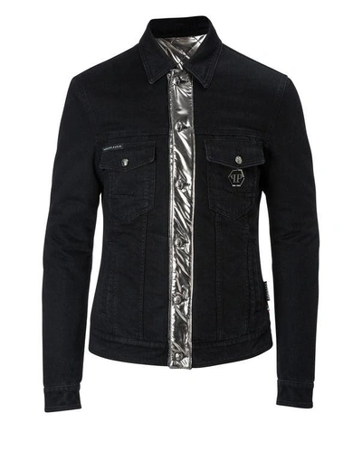 Shop Philipp Plein Denim Jacket "queen"