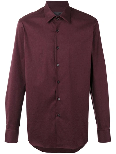 Shop Prada Buttoned Shirt - Red