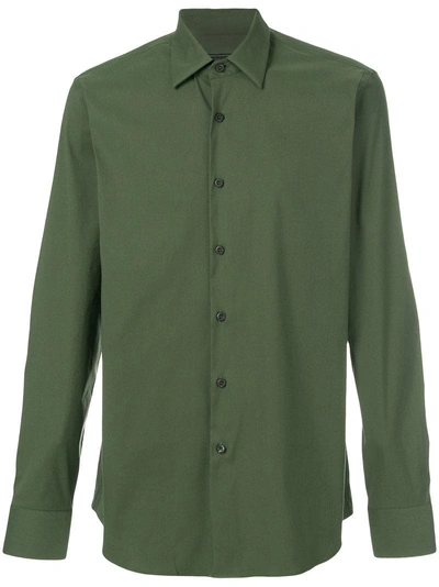 Shop Prada Classic Shirt - Green
