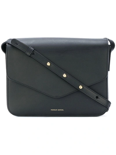 Shop Mansur Gavriel Envelope Crossbody Bag - Black