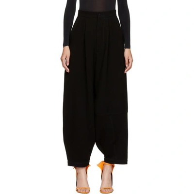 Shop Loewe Black Balloon Trousers In 1100 Black